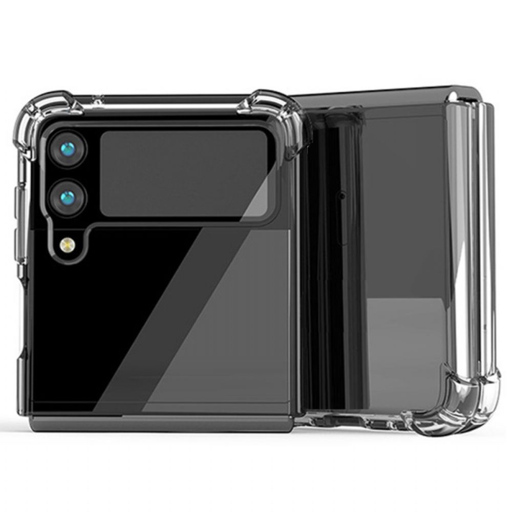 Hülle Für Samsung Galaxy Z Flip 4 Flip Case Transparente Verstärkte Ecken