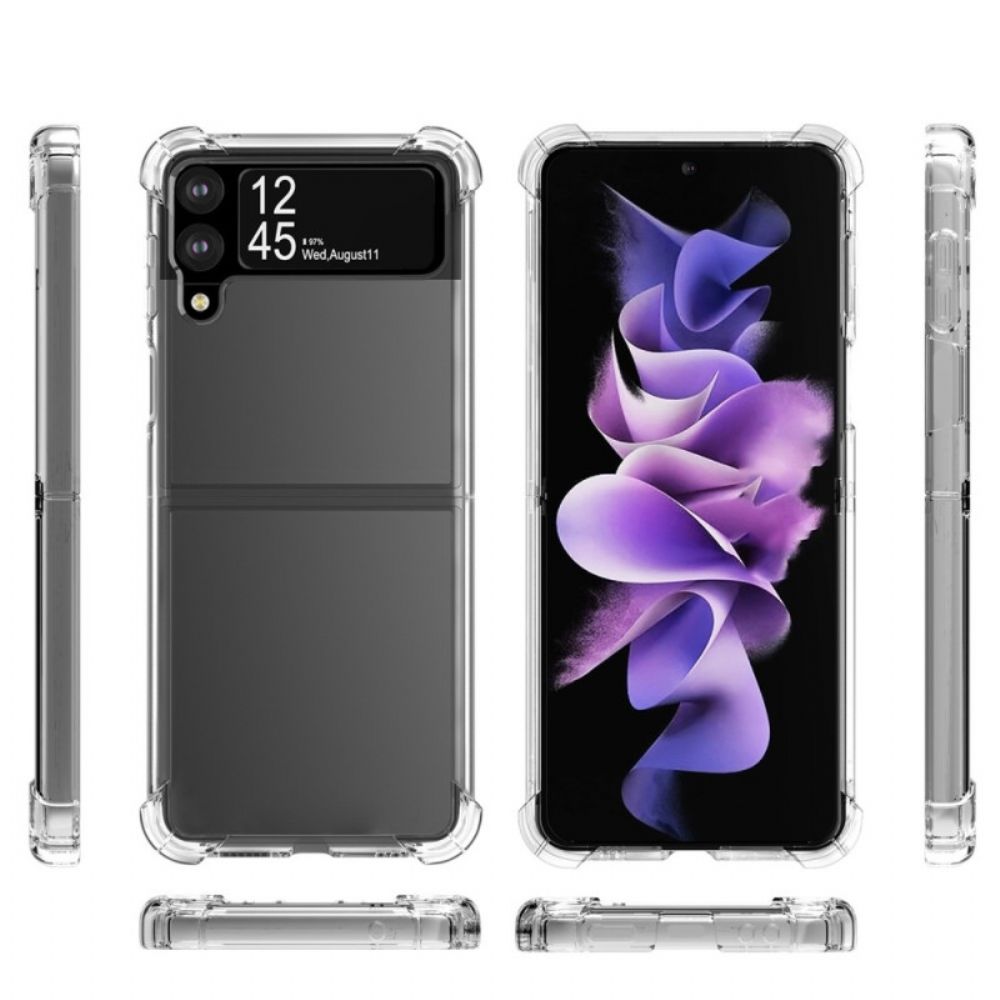 Hülle Für Samsung Galaxy Z Flip 4 Flip Case Transparente Verstärkte Ecken