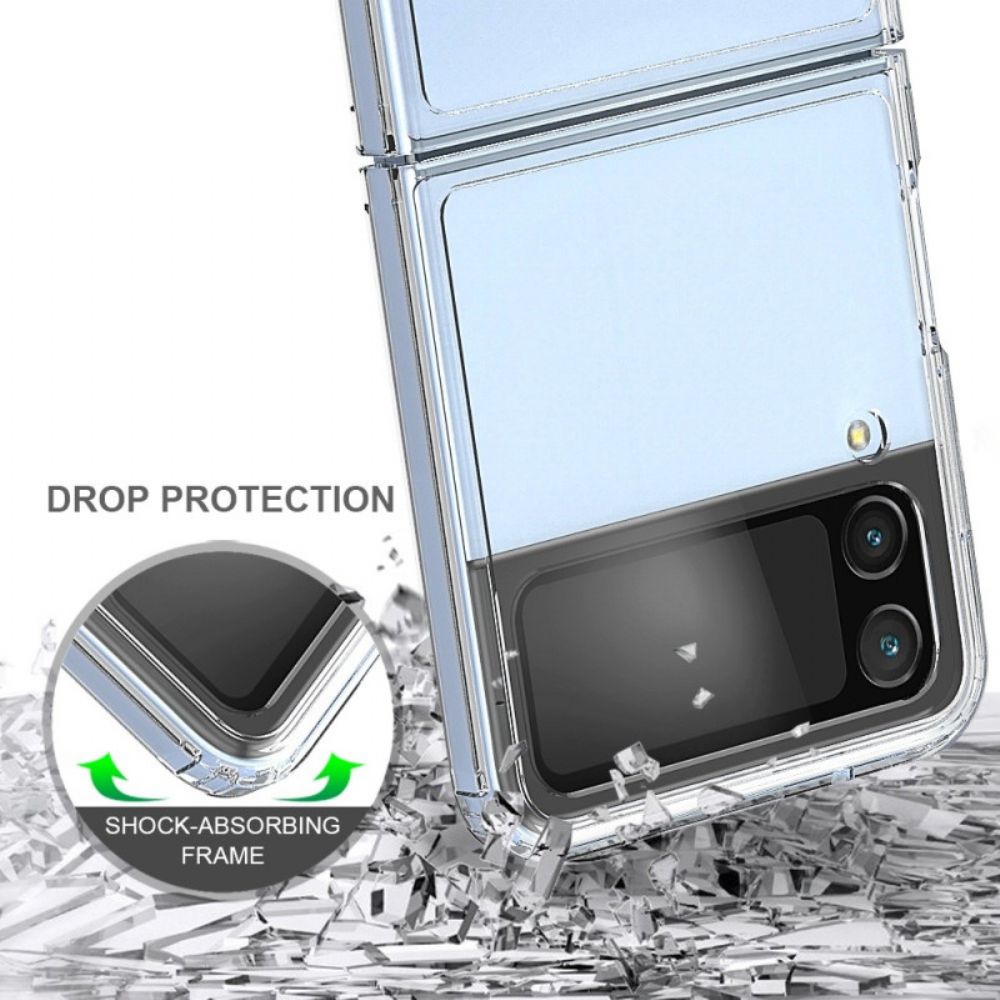 Hülle Für Samsung Galaxy Z Flip 4 Flip Case Transparente Verstärkte Kontur