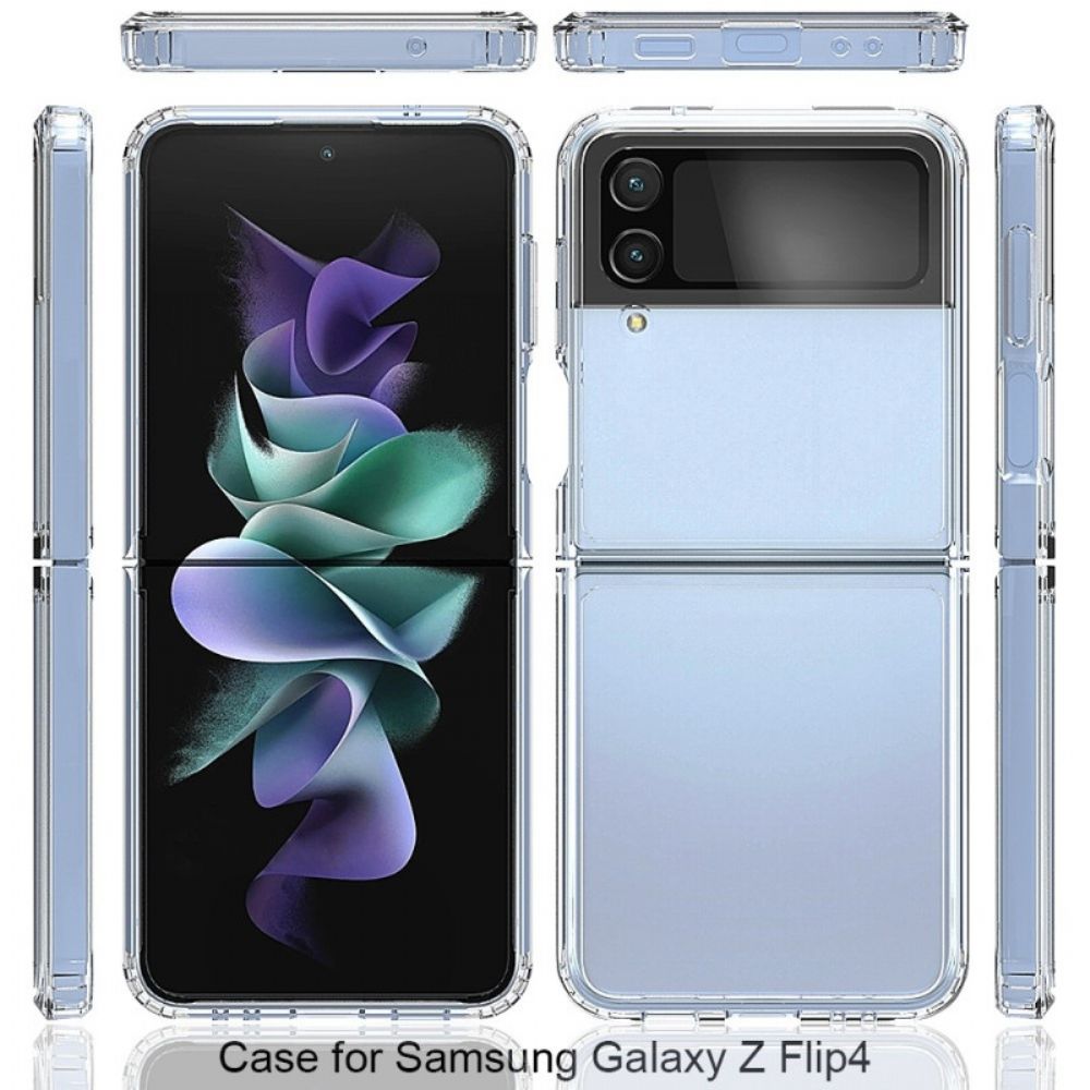 Hülle Für Samsung Galaxy Z Flip 4 Flip Case Transparente Verstärkte Kontur