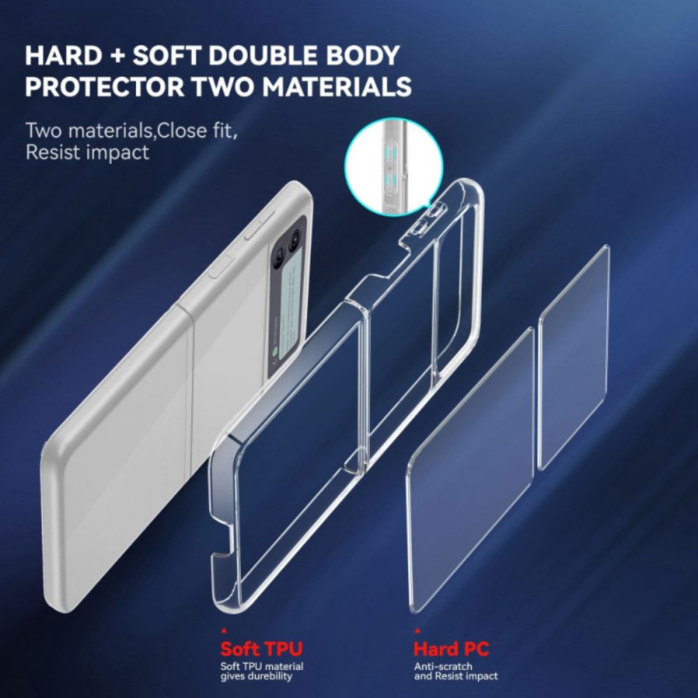 Hülle Für Samsung Galaxy Z Flip 4 Flip Case Transparenter Vergilbungsschutz