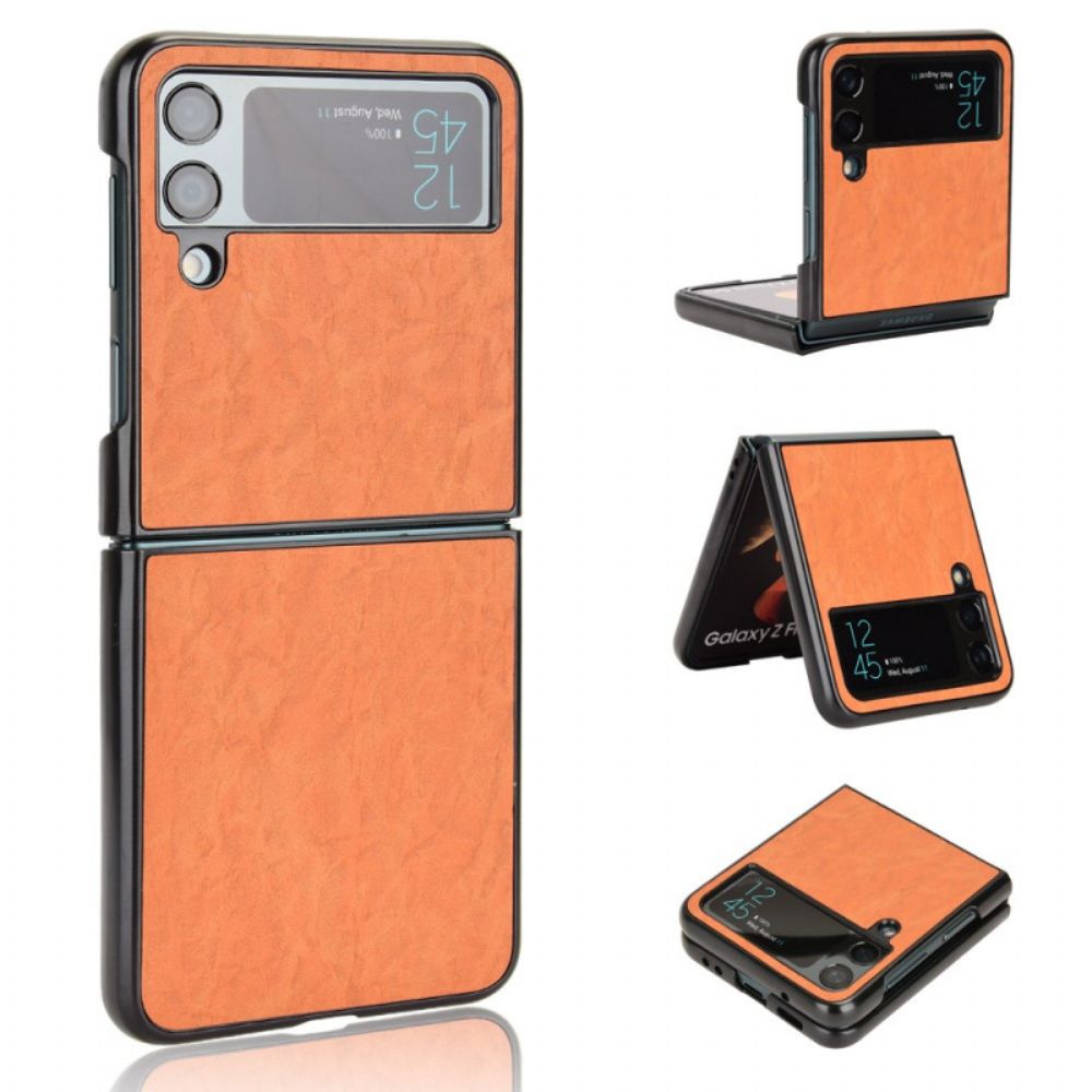 Hülle Für Samsung Galaxy Z Flip 4 Flip Case Weicher Ledereffekt