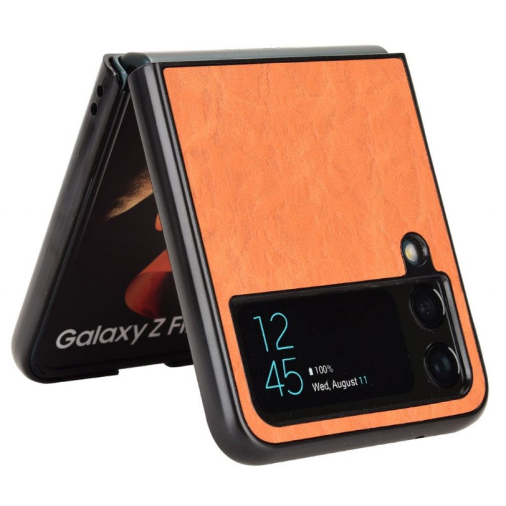 Hülle Für Samsung Galaxy Z Flip 4 Flip Case Weicher Ledereffekt