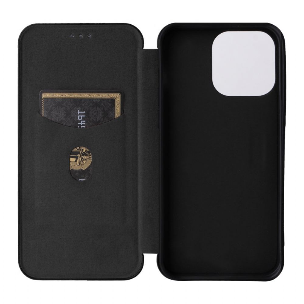 Flip Case Für iPhone 16 Pro Max Kohlefaser