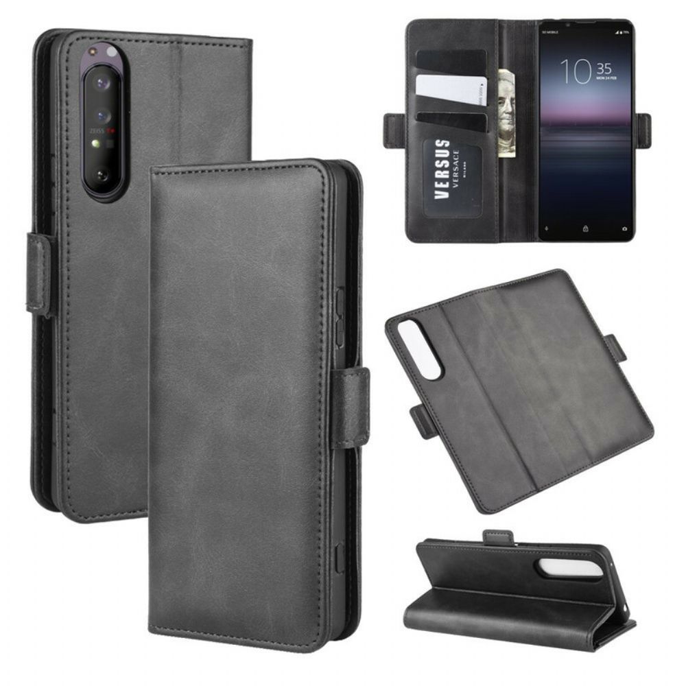 Flip Case Für Sony Xperia 1 II Flip Case Doppelklappe