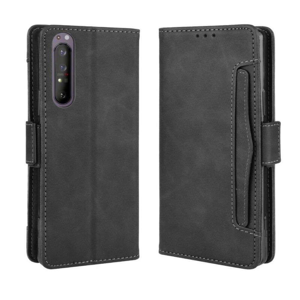 Flip Case Für Sony Xperia 1 II Erstklassige Multi-karte