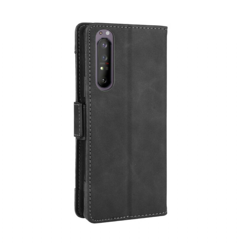 Flip Case Für Sony Xperia 1 II Erstklassige Multi-karte