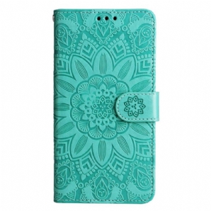 Flip Case Für Honor 90 Lite Mit Kordel Mandala Mit Riemen