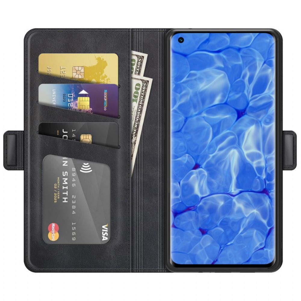 Flip Case Für Oppo Reno 6 Pro 5G Skin-touch Soft Doppelverschluss