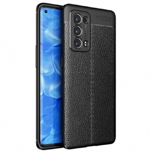 Handyhülle Für Oppo Reno 6 Pro 5G Litchi Doppelleinenleder