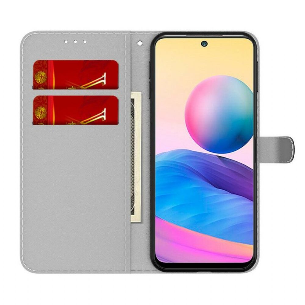 Flip Case Für Xiaomi Redmi Note 10 5G Abstraktes Muster