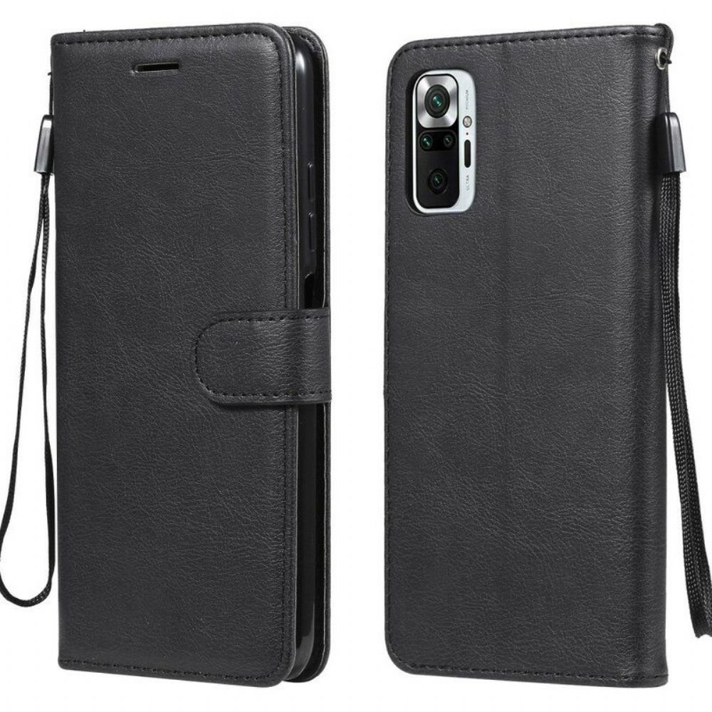 Flip Case Für Xiaomi Redmi Note 10 5G Einfarbig