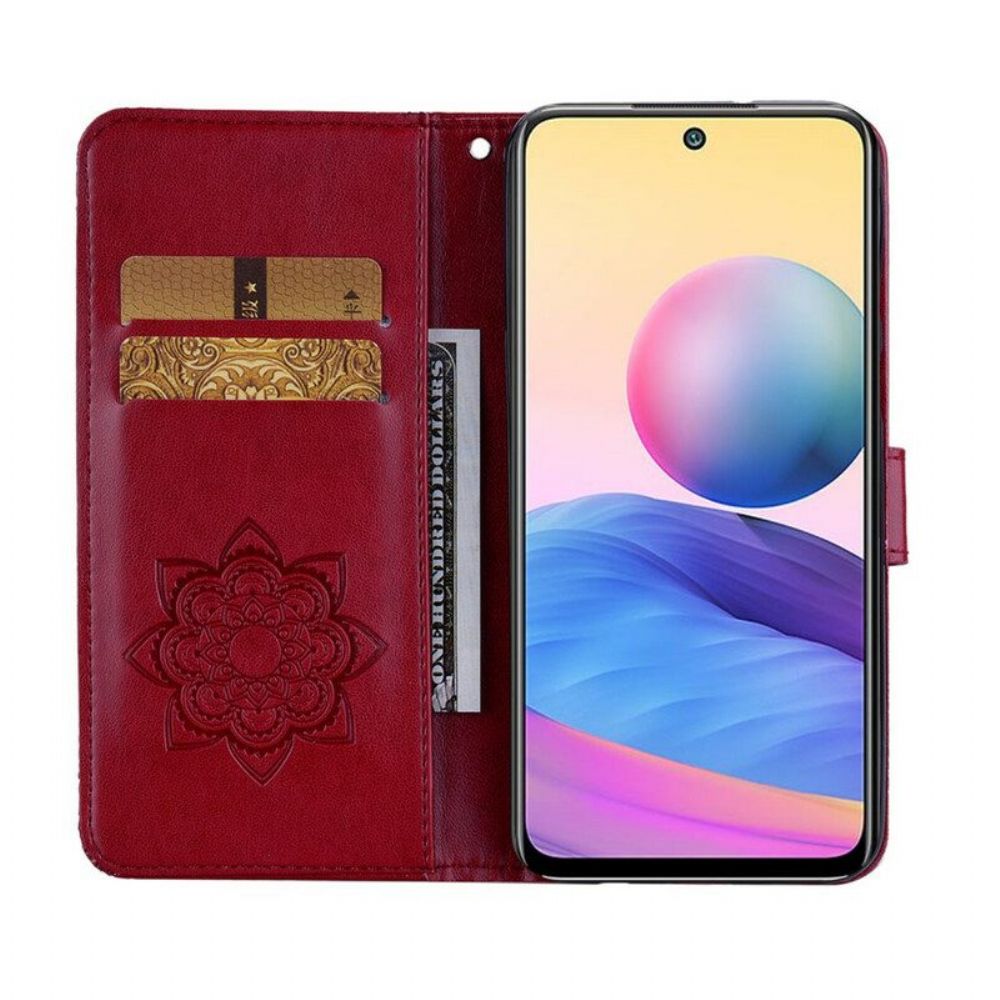 Flip Case Für Xiaomi Redmi Note 10 5G Eule Und Schlüsselband