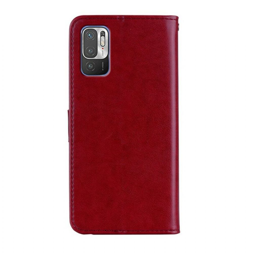 Flip Case Für Xiaomi Redmi Note 10 5G Eule Und Schlüsselband