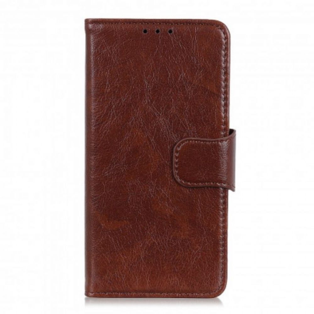 Flip Case Für Xiaomi Redmi Note 10 5G Gespaltenes Nappaleder