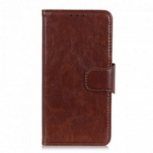 Flip Case Für Xiaomi Redmi Note 10 5G Gespaltenes Nappaleder