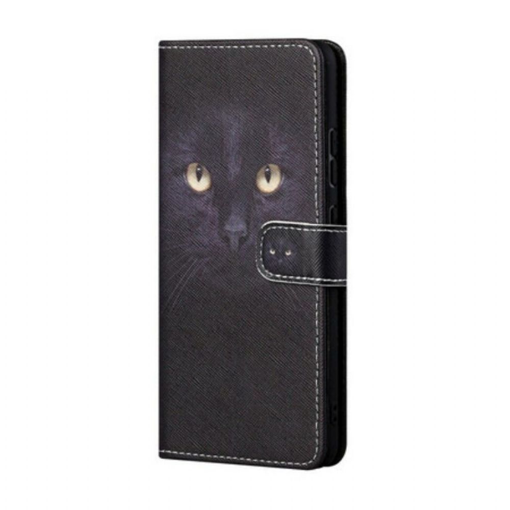 Flip Case Für Xiaomi Redmi Note 10 5G Mit Kordel Riemchen-katzenaugen