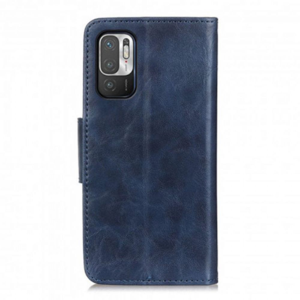 Flip Case Für Xiaomi Redmi Note 10 5G Reversibler Magnetverschluss