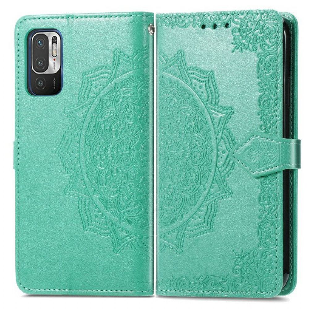 Lederhüllen Für Xiaomi Redmi Note 10 5G Mandala-mittelalter