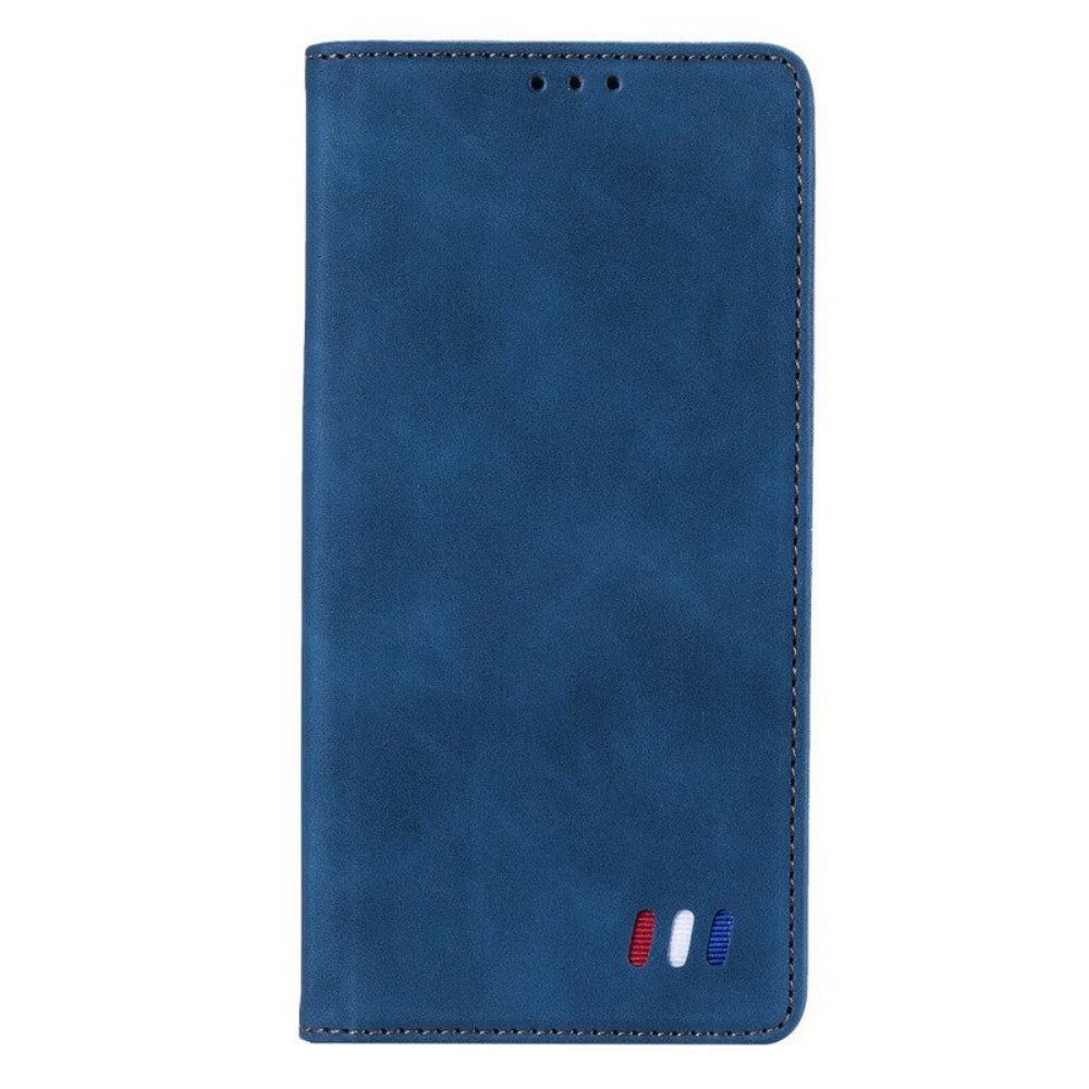 Schutzhülle Für Xiaomi Redmi Note 10 5G Flip Case Dreifarbiger Lederstil