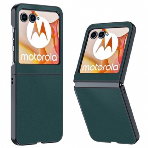 Hülle Für Motorola Razr 50 Ultradünner Ledereffekt