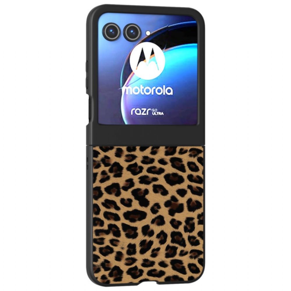 Hülle Motorola Razr 50 Handyhülle Leopard