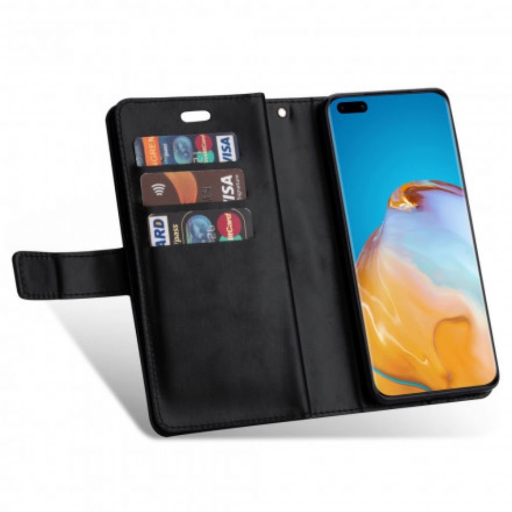 Flip Case Für Huawei P40 Pro Brieftasche Mit Lanyard