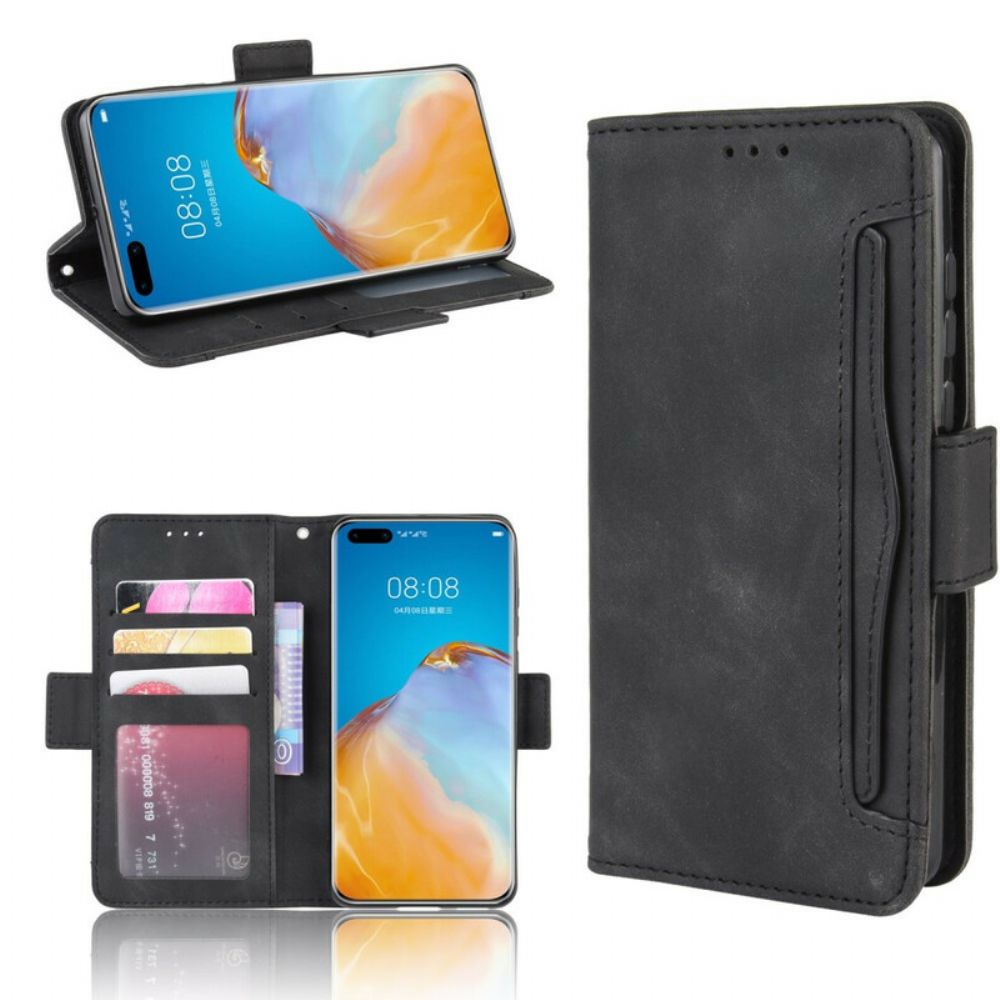 Flip Case Für Huawei P40 Pro Erstklassige Multi-karte