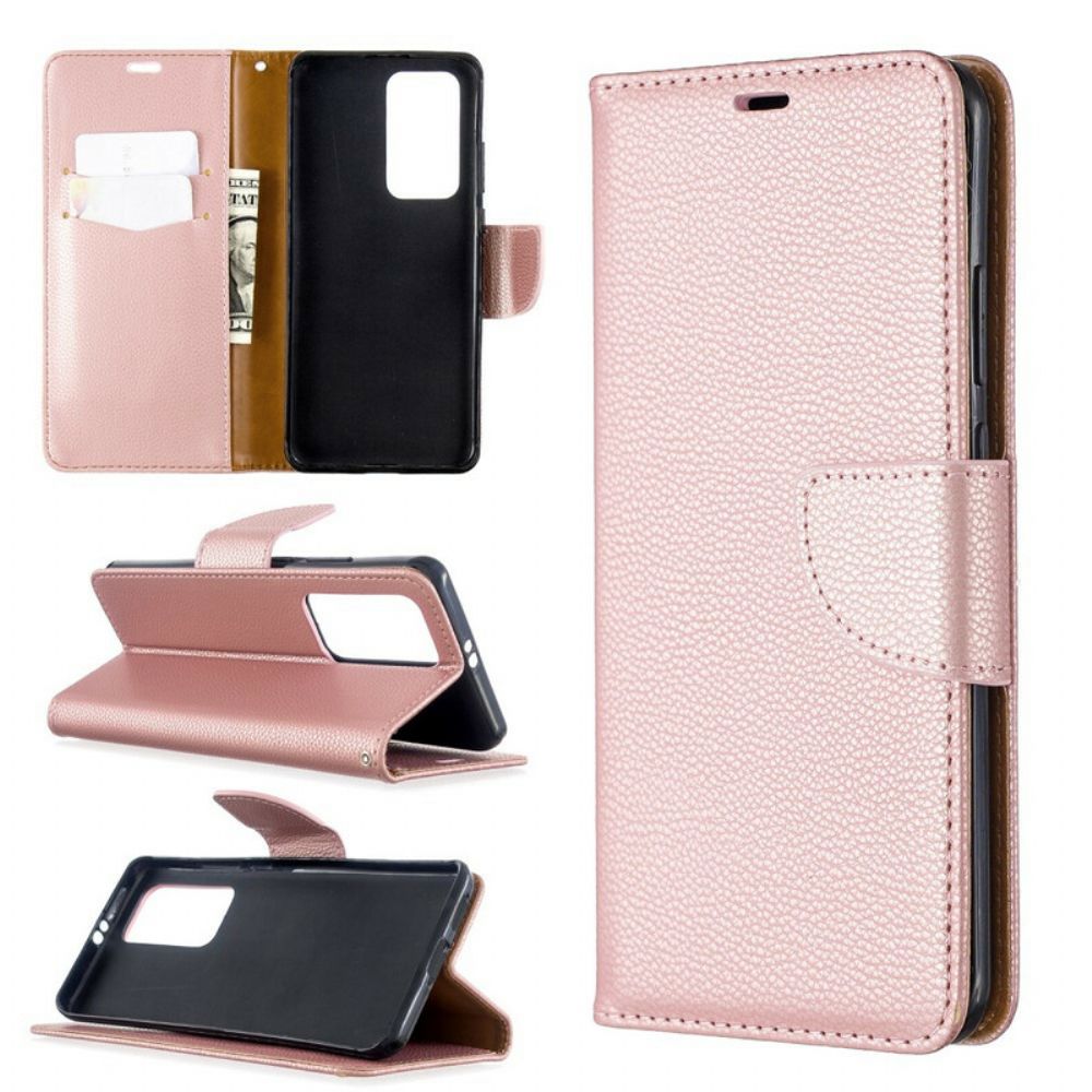 Flip Case Für Huawei P40 Pro Flip Case Litschi-klappe Schräg