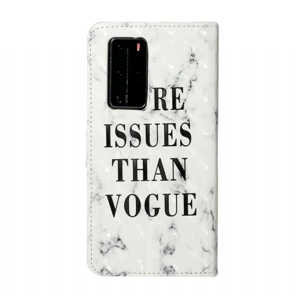 Flip Case Für Huawei P40 Pro Mehr Ausgaben Als Vogue