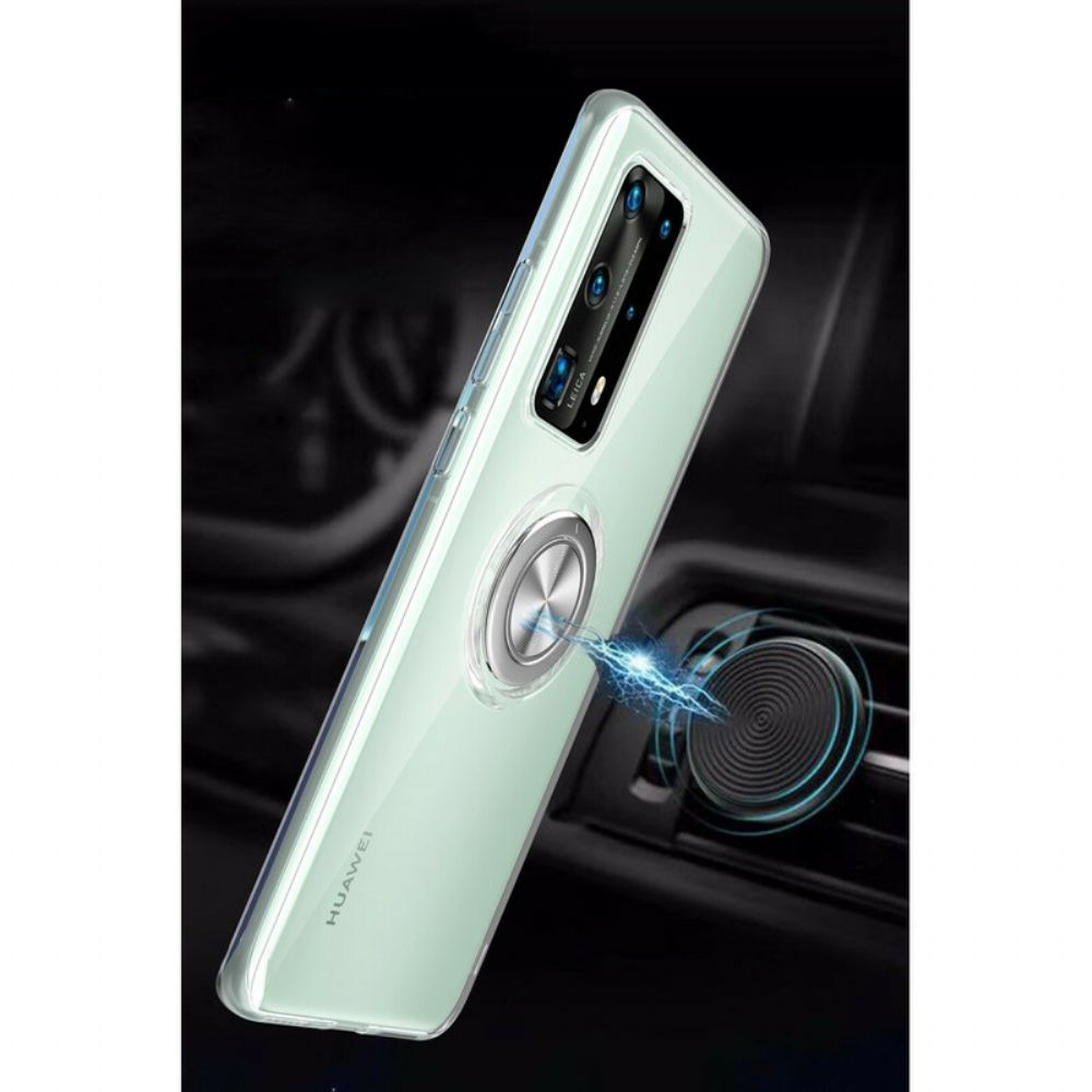 Handyhülle Für Huawei P40 Pro Silikon Drehring Metall