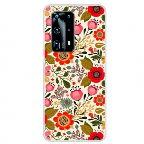 Hülle Für Huawei P40 Pro Blumenteppich