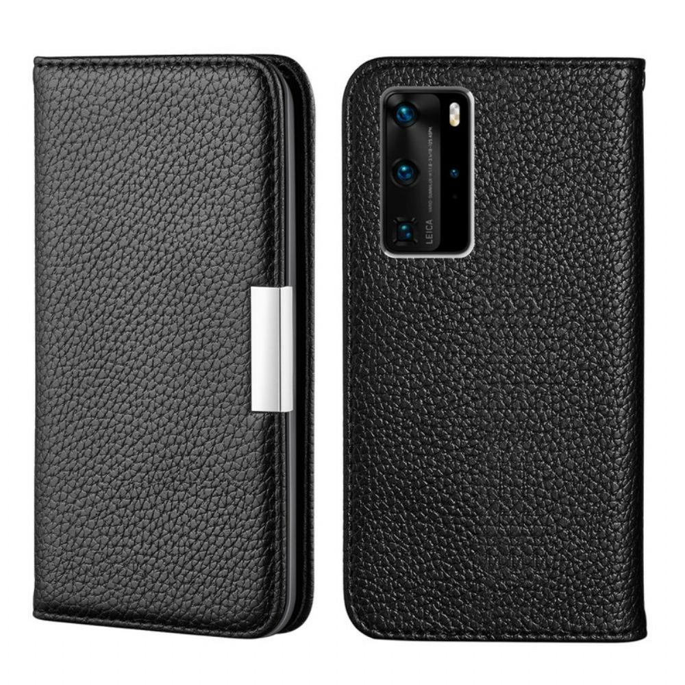 Schutzhülle Für Huawei P40 Pro Flip Case Kunstleder Litschi Ultra Chic