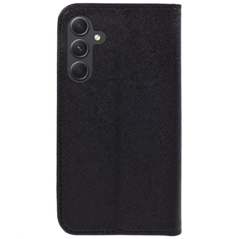 Flip Case Für Samsung Galaxy A16 5g Strukturiertes Kunstleder