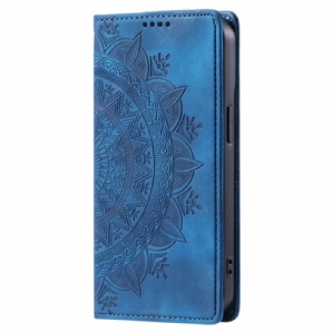 Flip Case Samsung Galaxy A16 5g Handyhülle Mandala-muster In Wildlederoptik