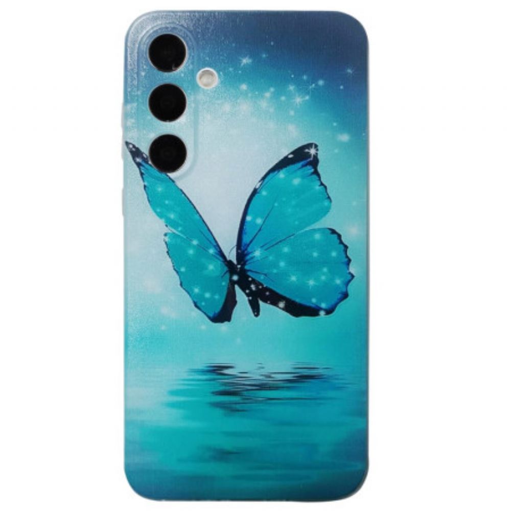 Hülle Samsung Galaxy A16 5g Blauer Schmetterling