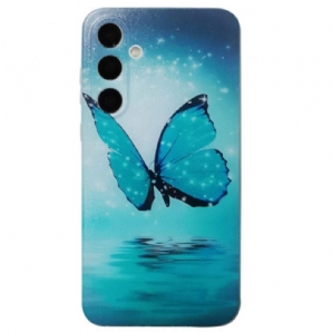 Hülle Samsung Galaxy A16 5g Blauer Schmetterling