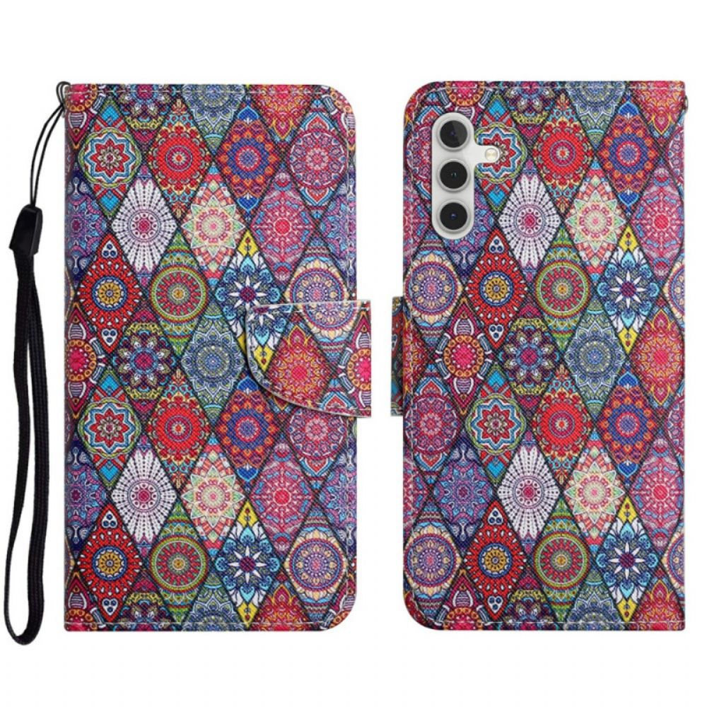 Lederhüllen Für Samsung Galaxy A16 5g Kaleidoskopmuster