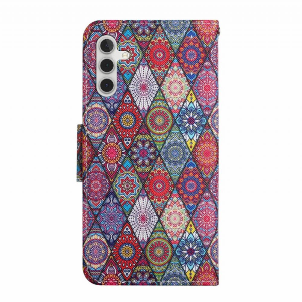 Lederhüllen Für Samsung Galaxy A16 5g Kaleidoskopmuster