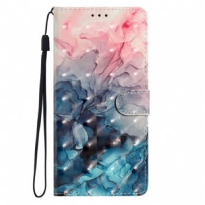 Lederhüllen Samsung Galaxy A16 5g Aquarellmarmor