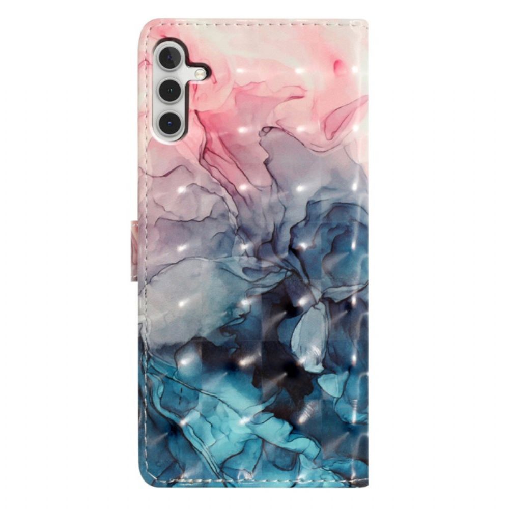 Lederhüllen Samsung Galaxy A16 5g Aquarellmarmor