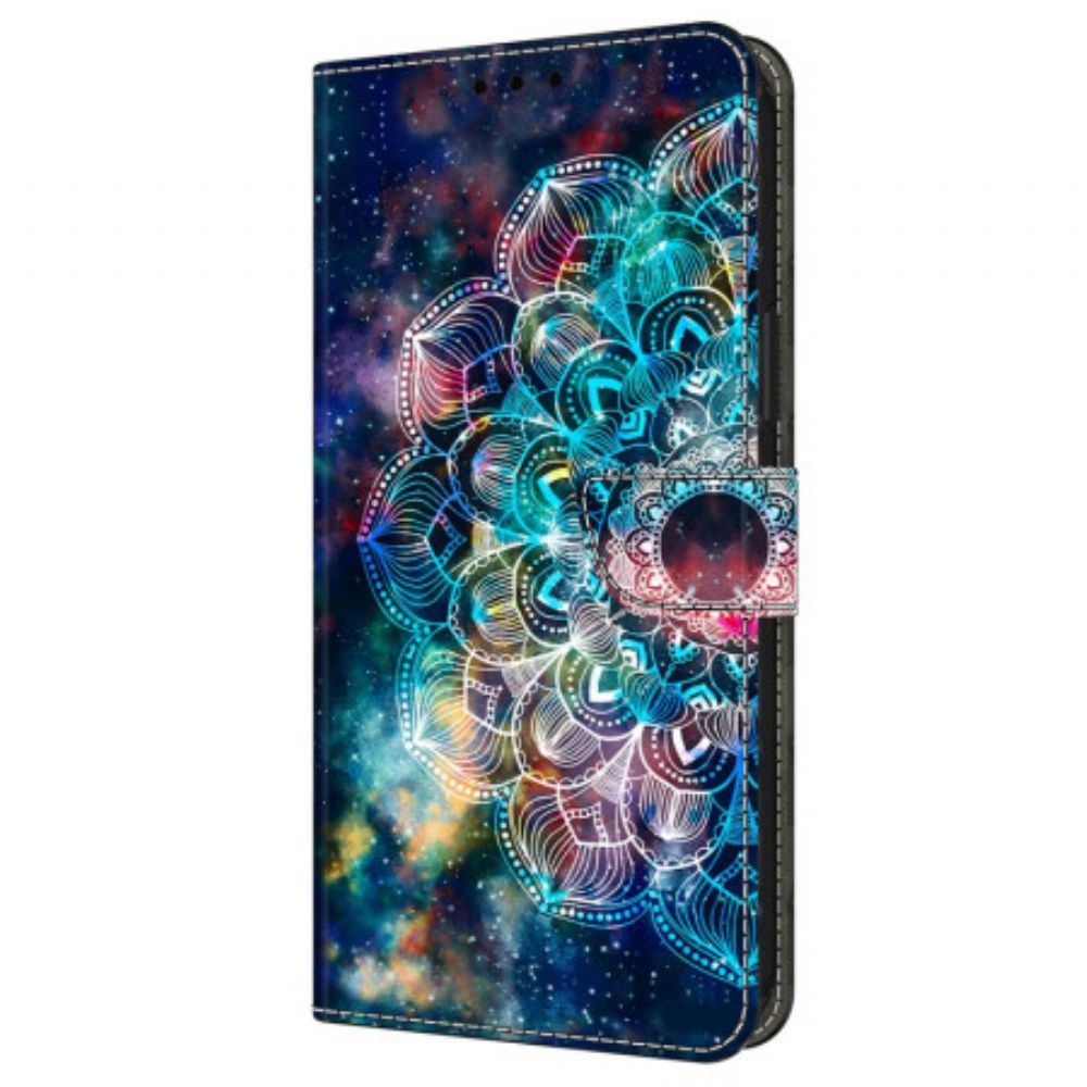 Lederhüllen Samsung Galaxy A16 5g Gyroskopisches Blumenmuster