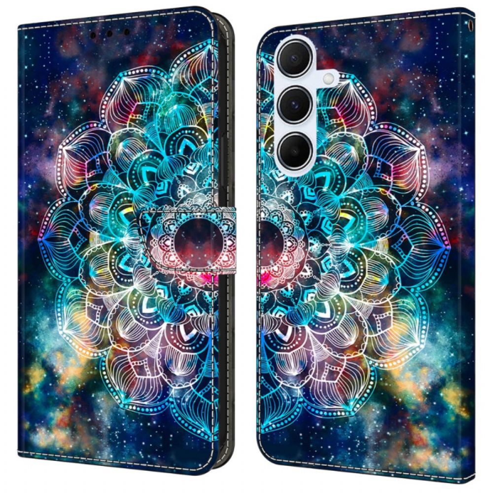 Lederhüllen Samsung Galaxy A16 5g Gyroskopisches Blumenmuster