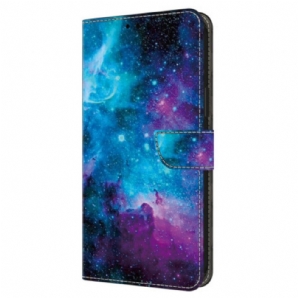 Lederhüllen Samsung Galaxy A16 5g Handyhülle Kosmischer Himmel