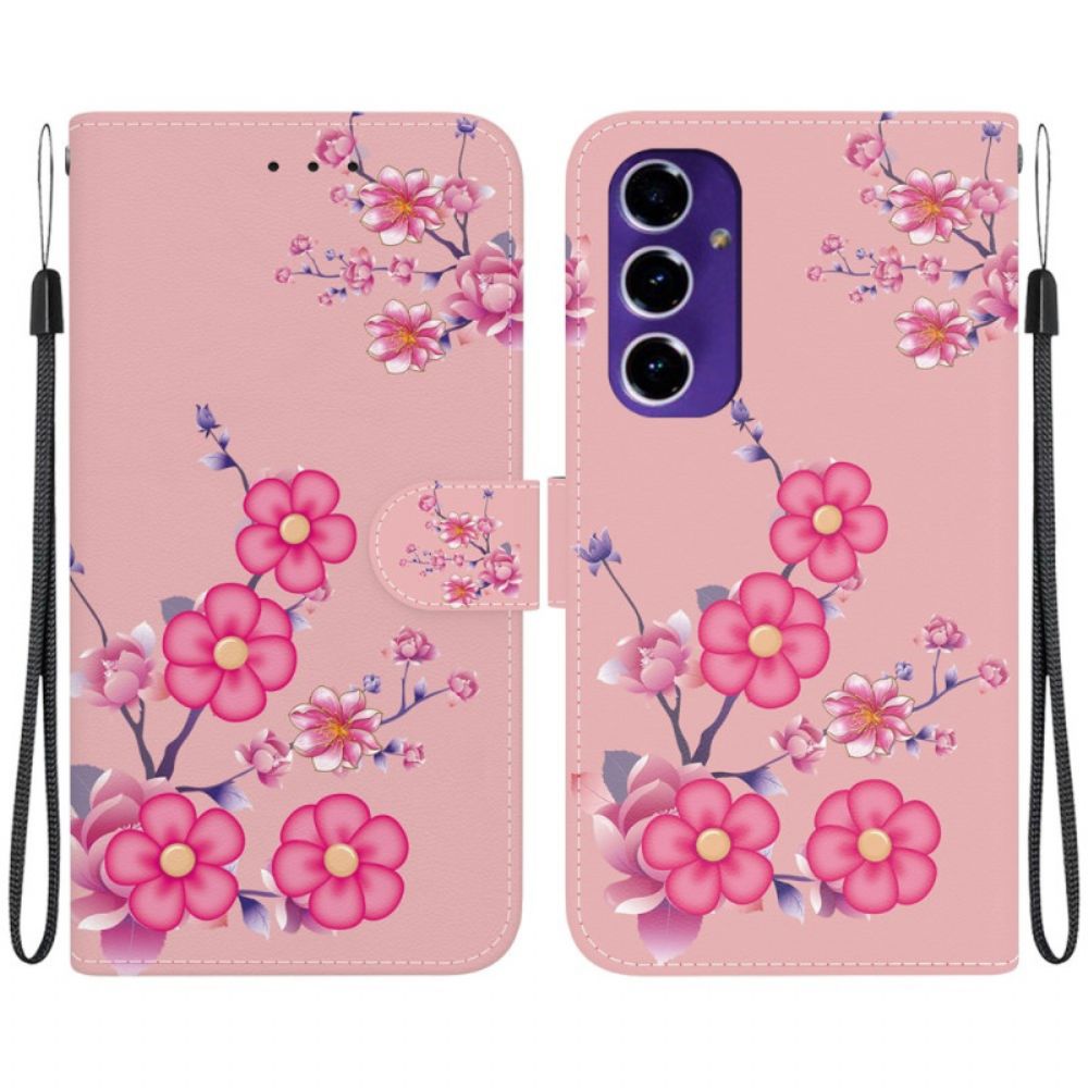 Lederhüllen Samsung Galaxy A16 5g Handyhülle Sakura-muster