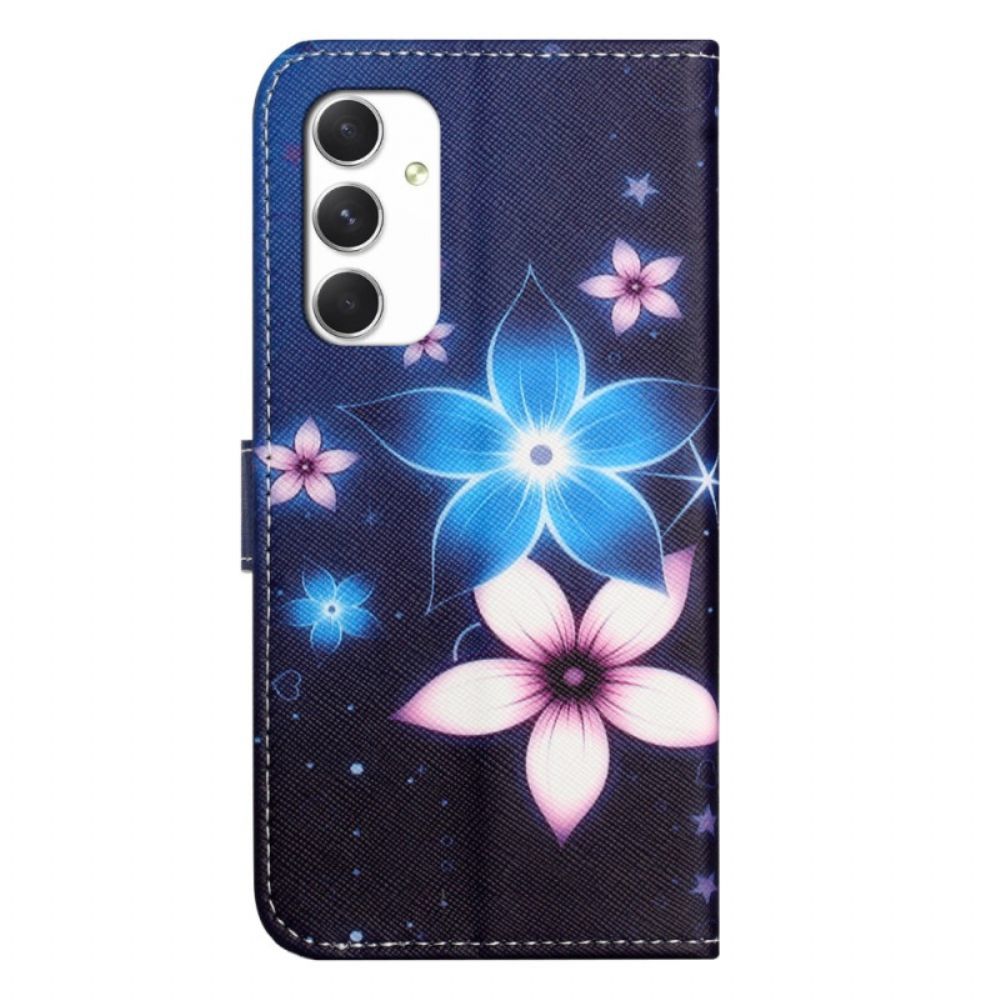 Lederhüllen Samsung Galaxy A16 5g Mondblumen