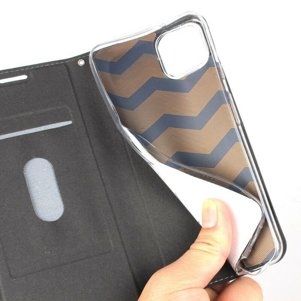 Schutzhülle Für Google Pixel 4 Flip Case Weicher Lederstil Mit Riemen