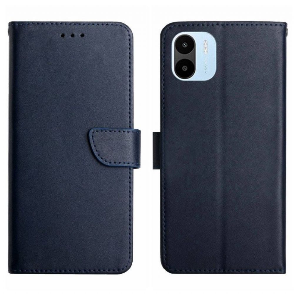 Flip Case Für Xiaomi Redmi A1 Echtes Nappaleder