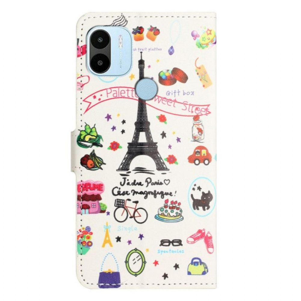 Flip Case Für Xiaomi Redmi A1 Paris Feiert