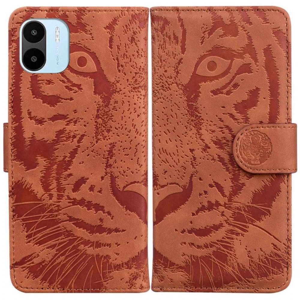 Flip Case Für Xiaomi Redmi A1 Tiger-fußabdruck